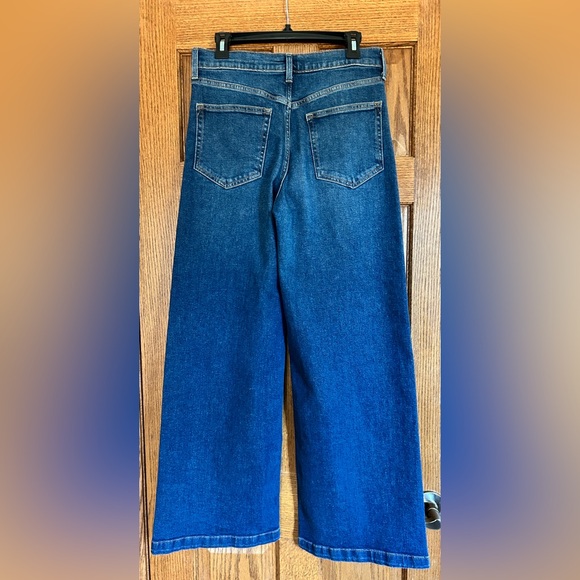 GAP High Rise Stride Wide Leg Jean Women’s 28 / 6 Regular Dark Wash. Worn Once! - Picture 5 of 14